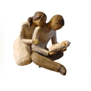 Willow Tree Family with Newborn Sculpture -